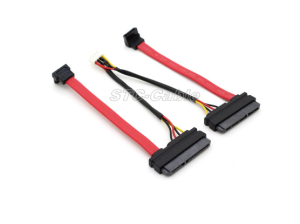 SATA 22pin SATA 7pin कोण 8pin मदरबोर्ड कनेक्टर के साथ अप करने के लिए