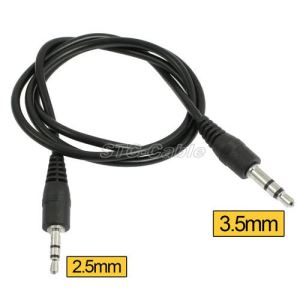 2.5mm पुरुष 3.5mm पुरुष एडाप्टर ऑडियो केबल के लिए